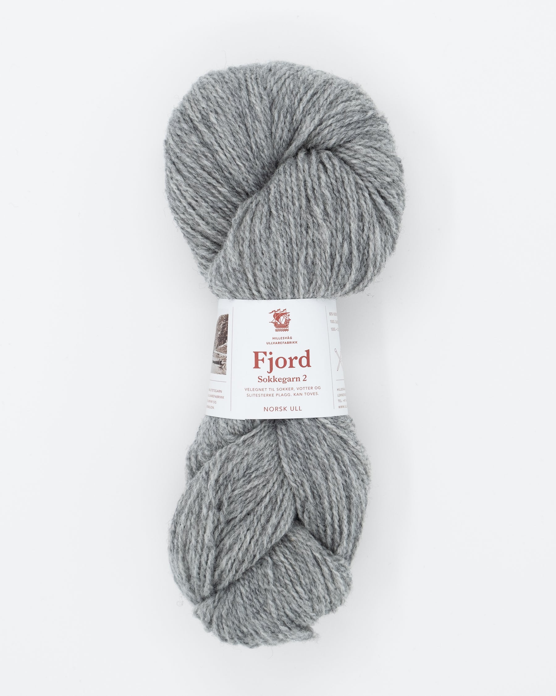 Fjord sockgarn  2 - mellangrå