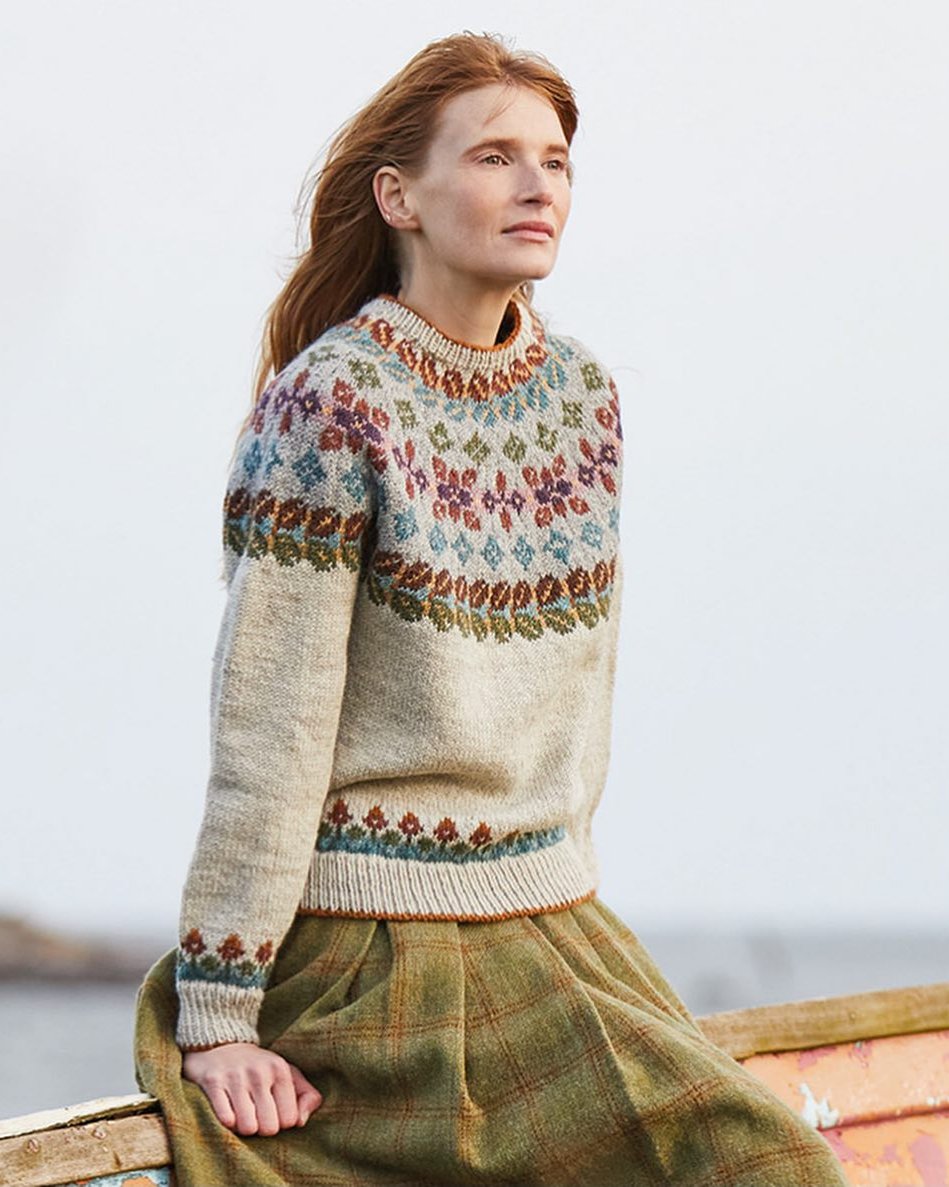 Seahouses sweater- Marie Wallin- Aran