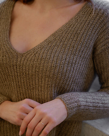 Deep Valley Sweater- Knitting for Olive