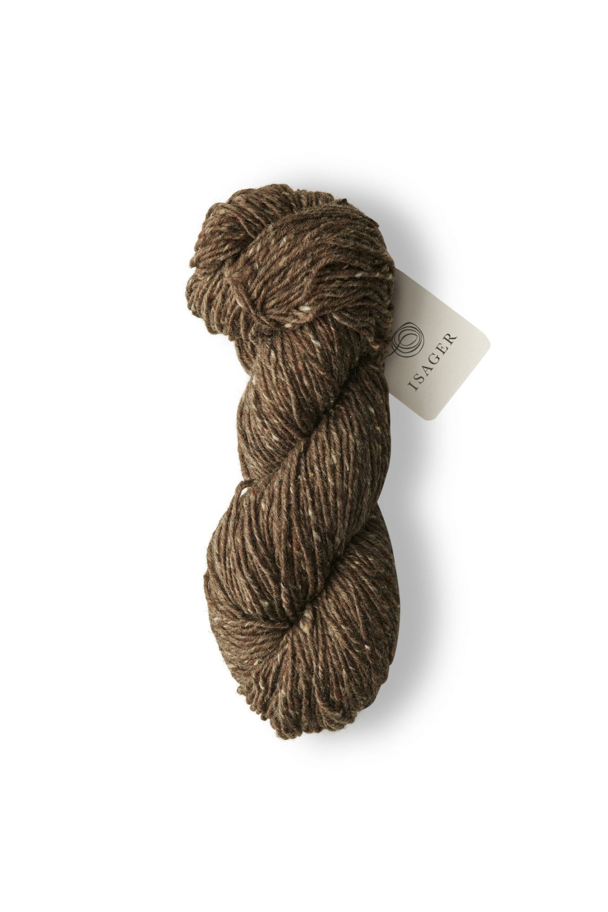 Isager Aran Tweed -  Brown