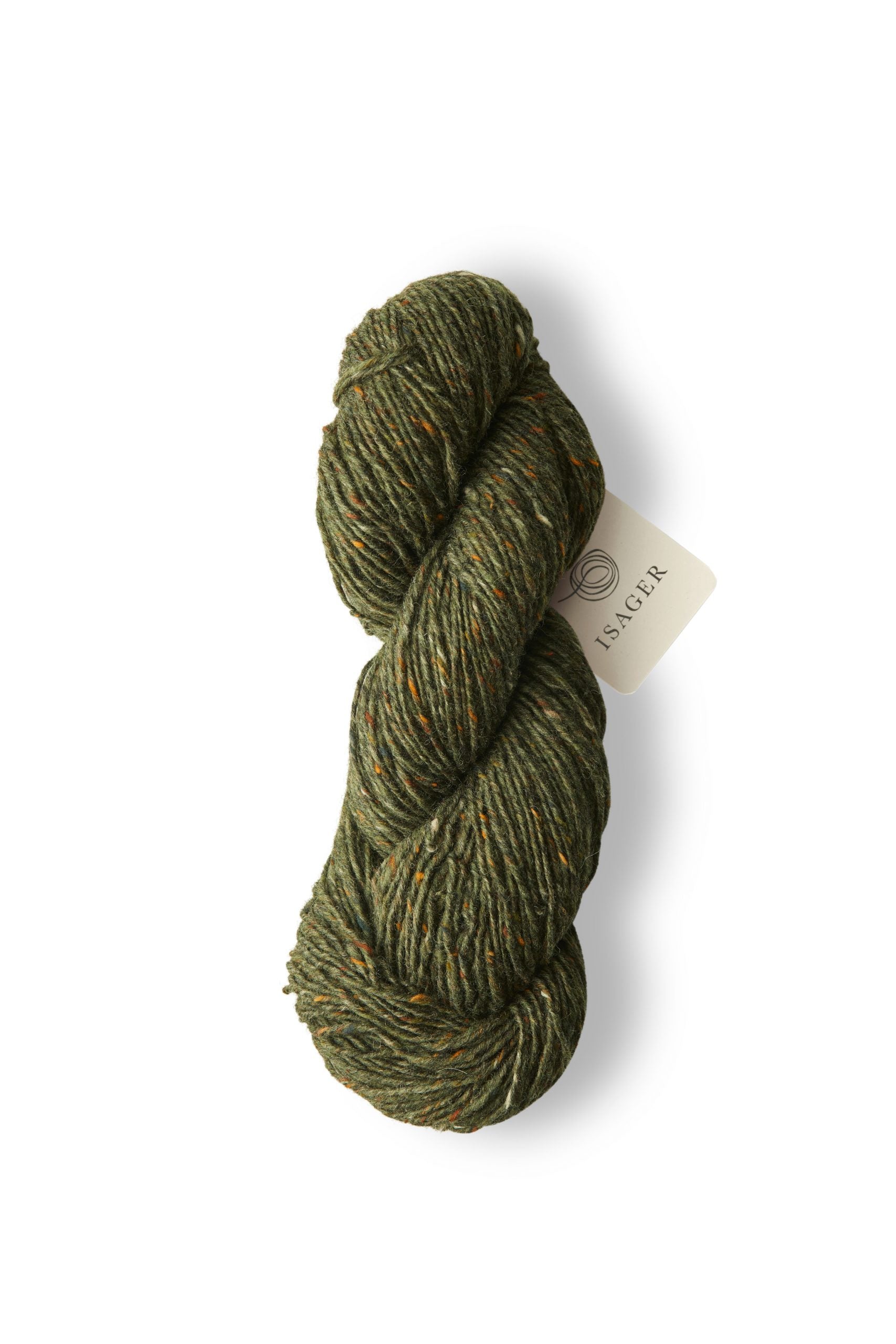 Isager Aran Tweed -  Green