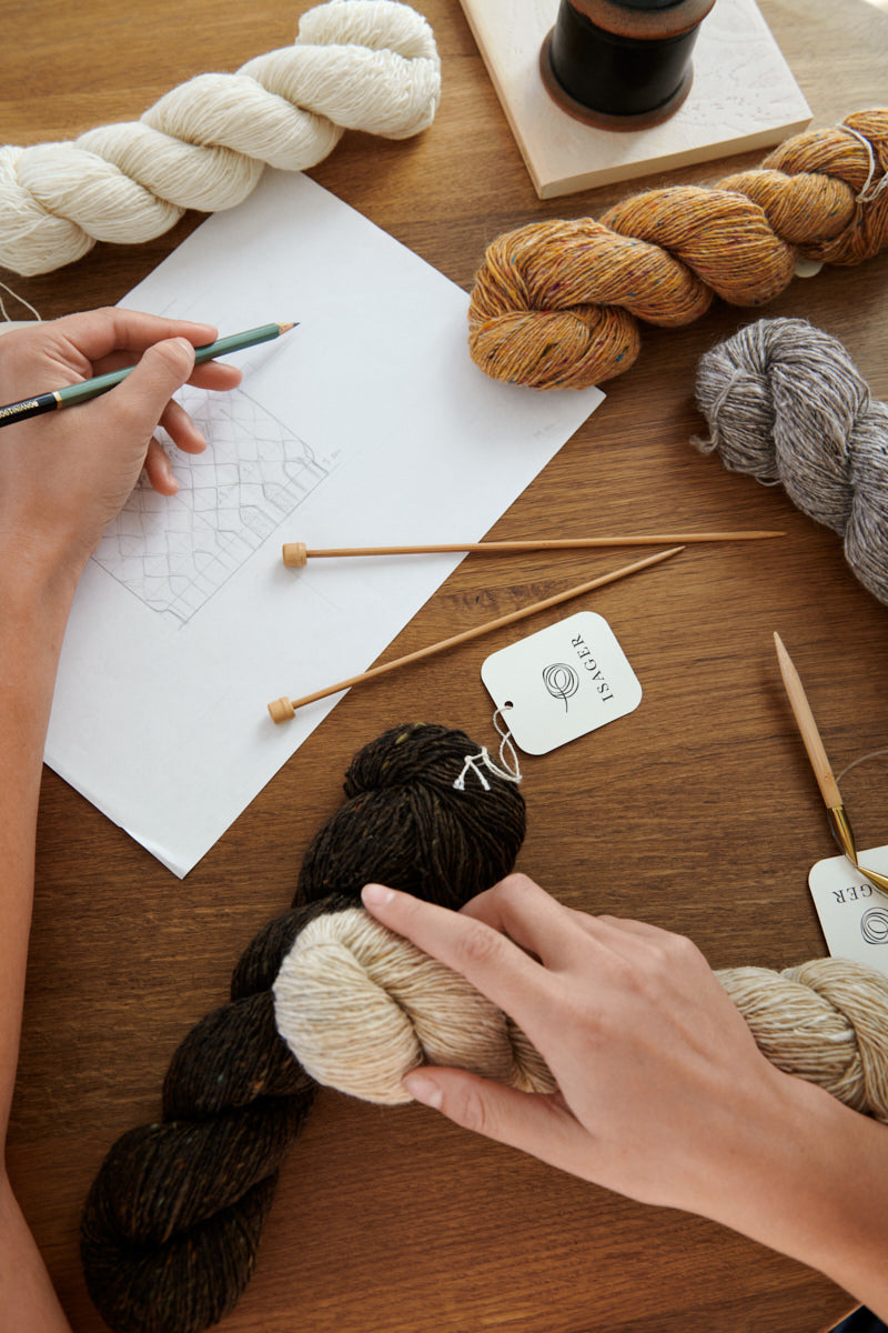 Isager Tweed - Purple