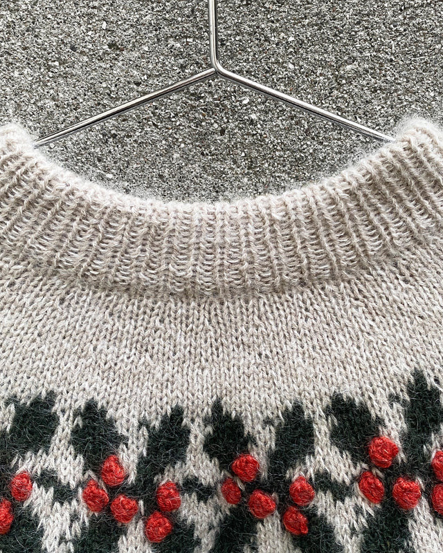 Holly Sweater- Christmas Sweater - Knitting for Olive
