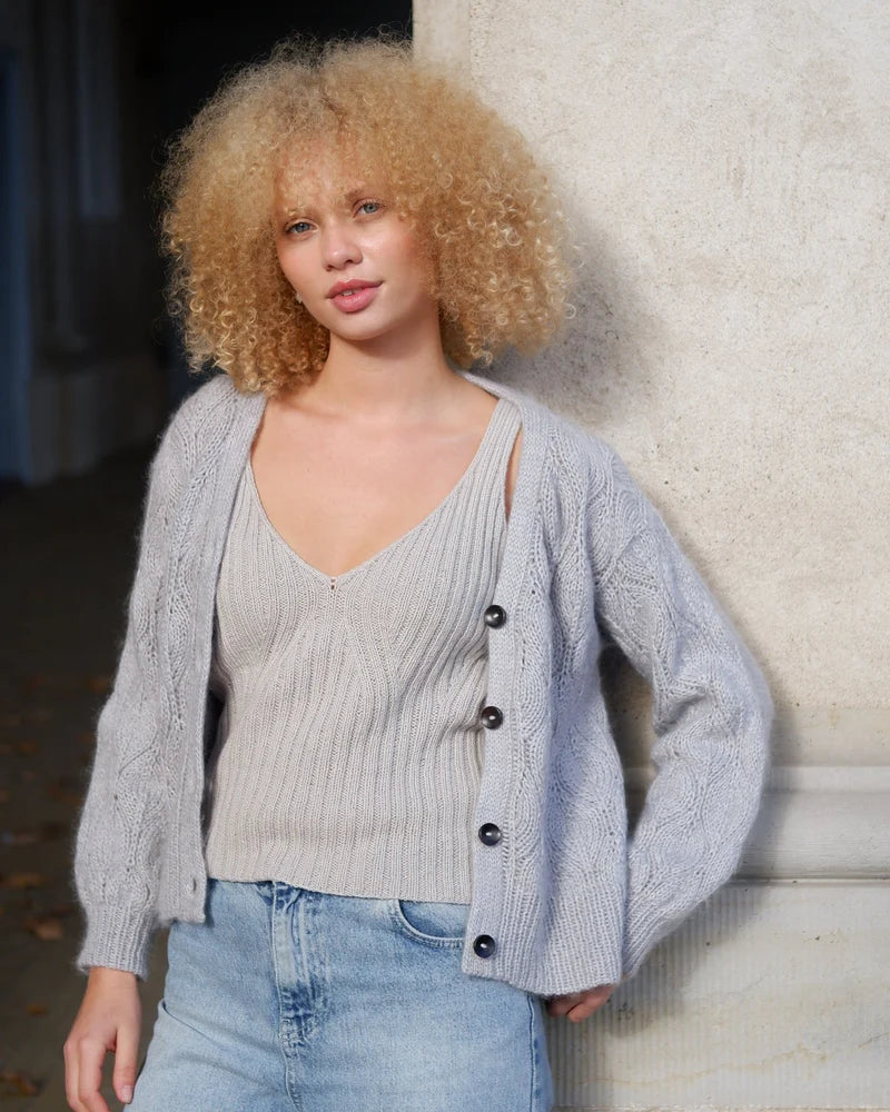 Y- top (Pure Silk) - Knitting for Olive