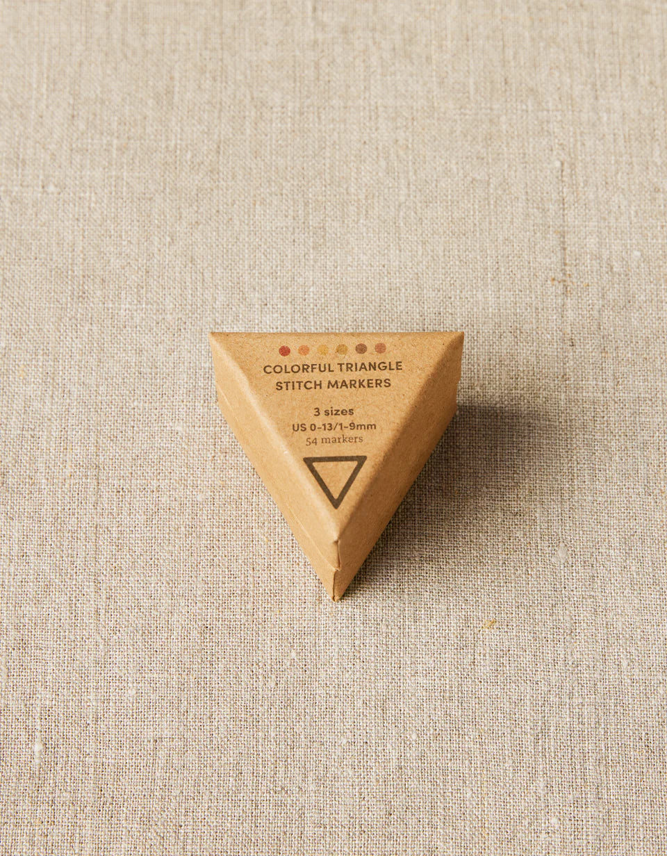 Cocoknits colorful triangle stitch markers/Stick markers - Triangle
