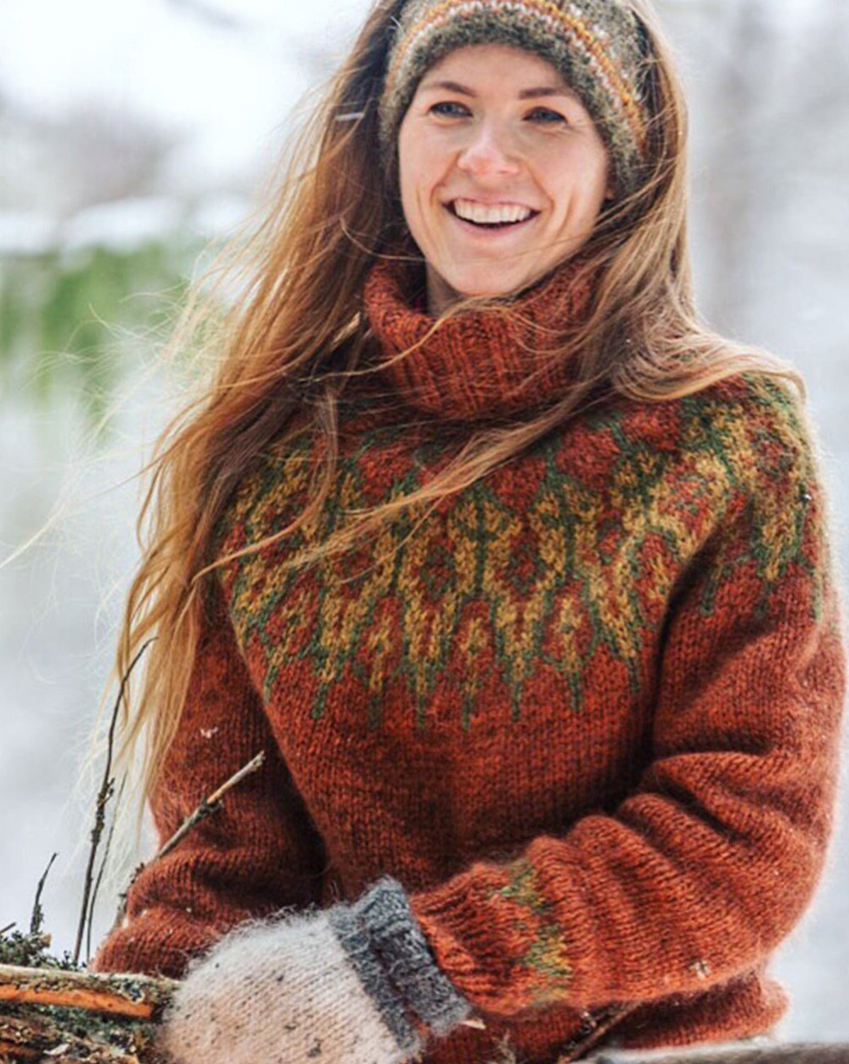 Polar Tassel Cord, Cognac - Wilderness Sweaters 1 - Linka Neumann
