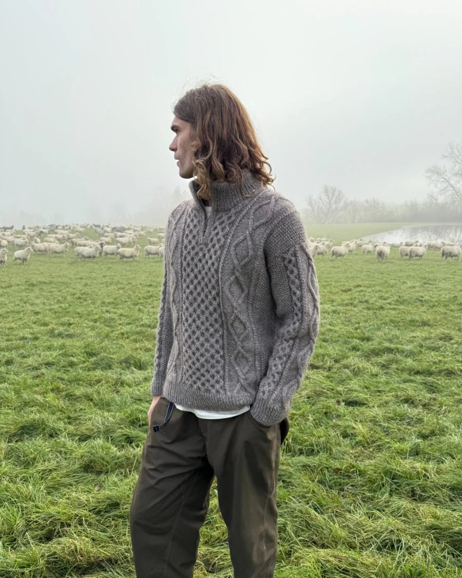 Dagmar Zipper Sweater Man - PetiteKnit