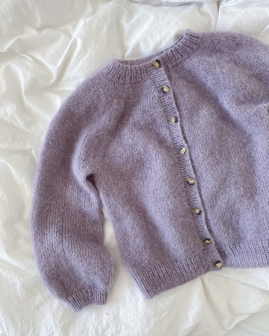 Novice Cardigan Junior – Mohair Edition- PetiteKnit