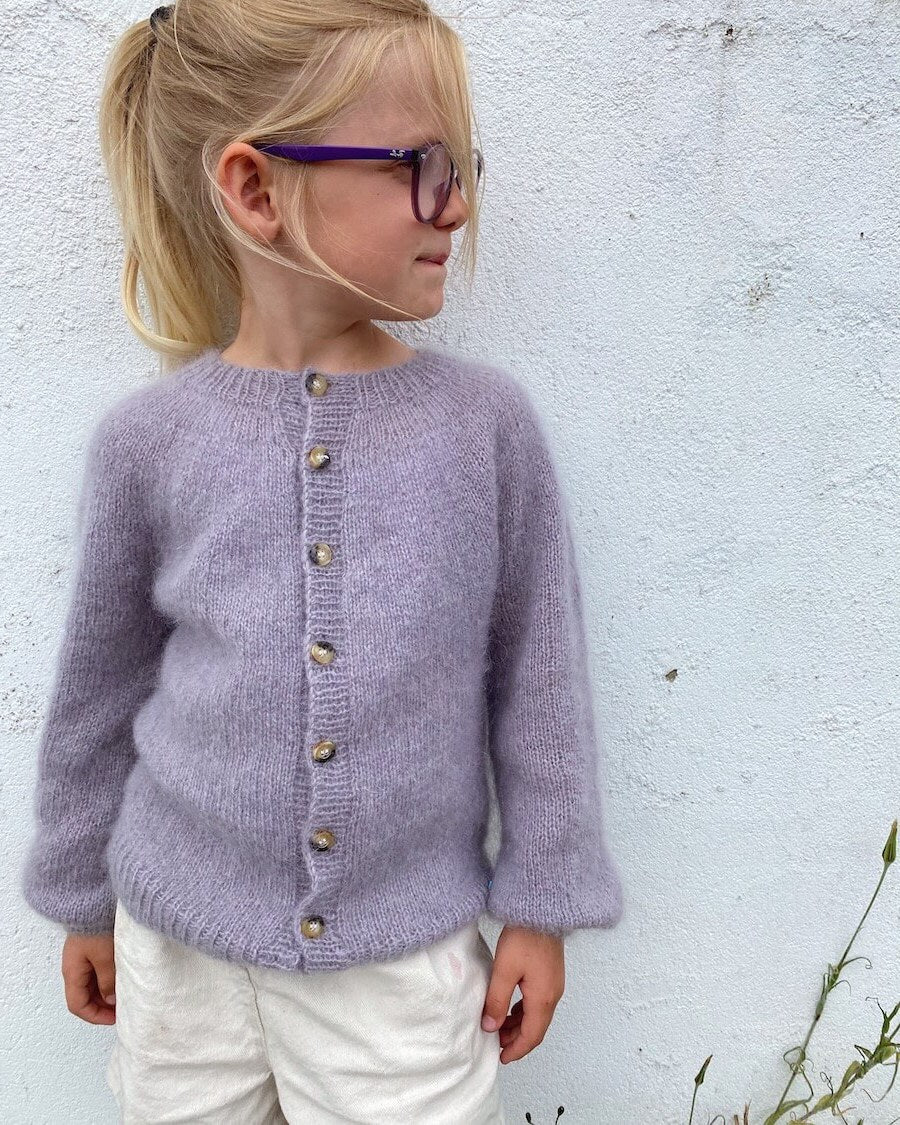 Novice Cardigan Junior – Mohair Edition- PetiteKnit
