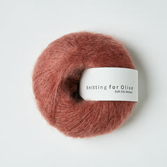 Plum Rose / Blommerosa - Soft Silk Mohair