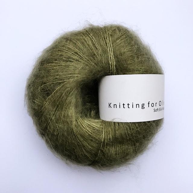 Soft Silk Mohair Knitting For Olive