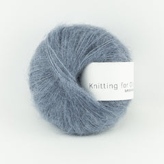 Dusty Dove Blue / Støvet Dueblå - Soft Silk Mohair