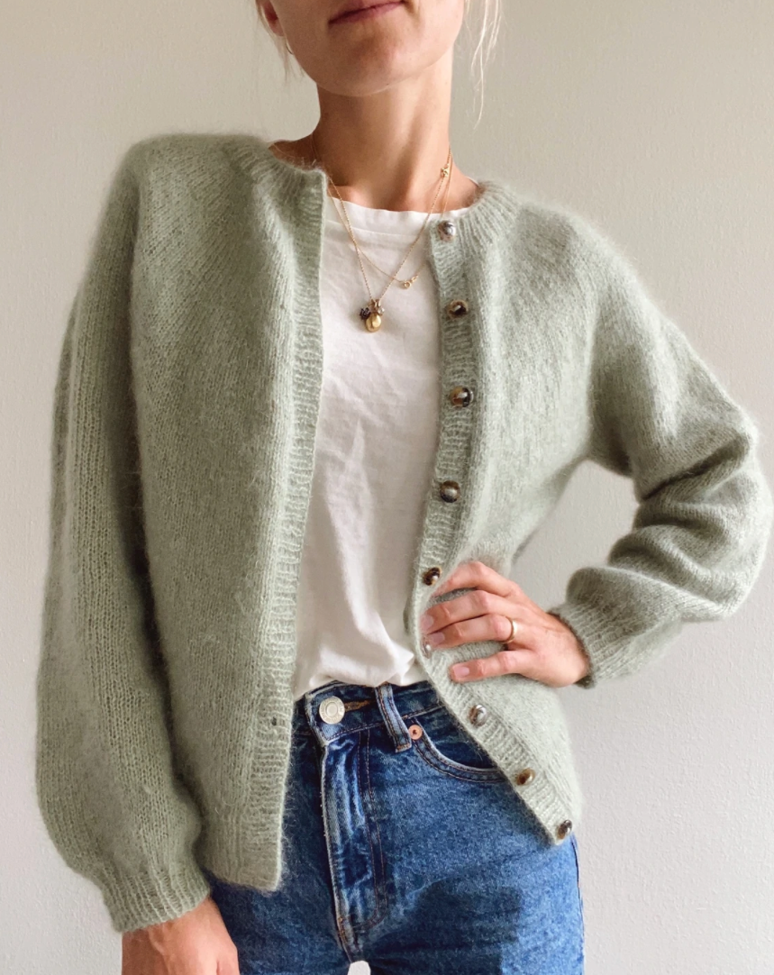 Novice Cardigan Mohair Edition - PetiteKnit