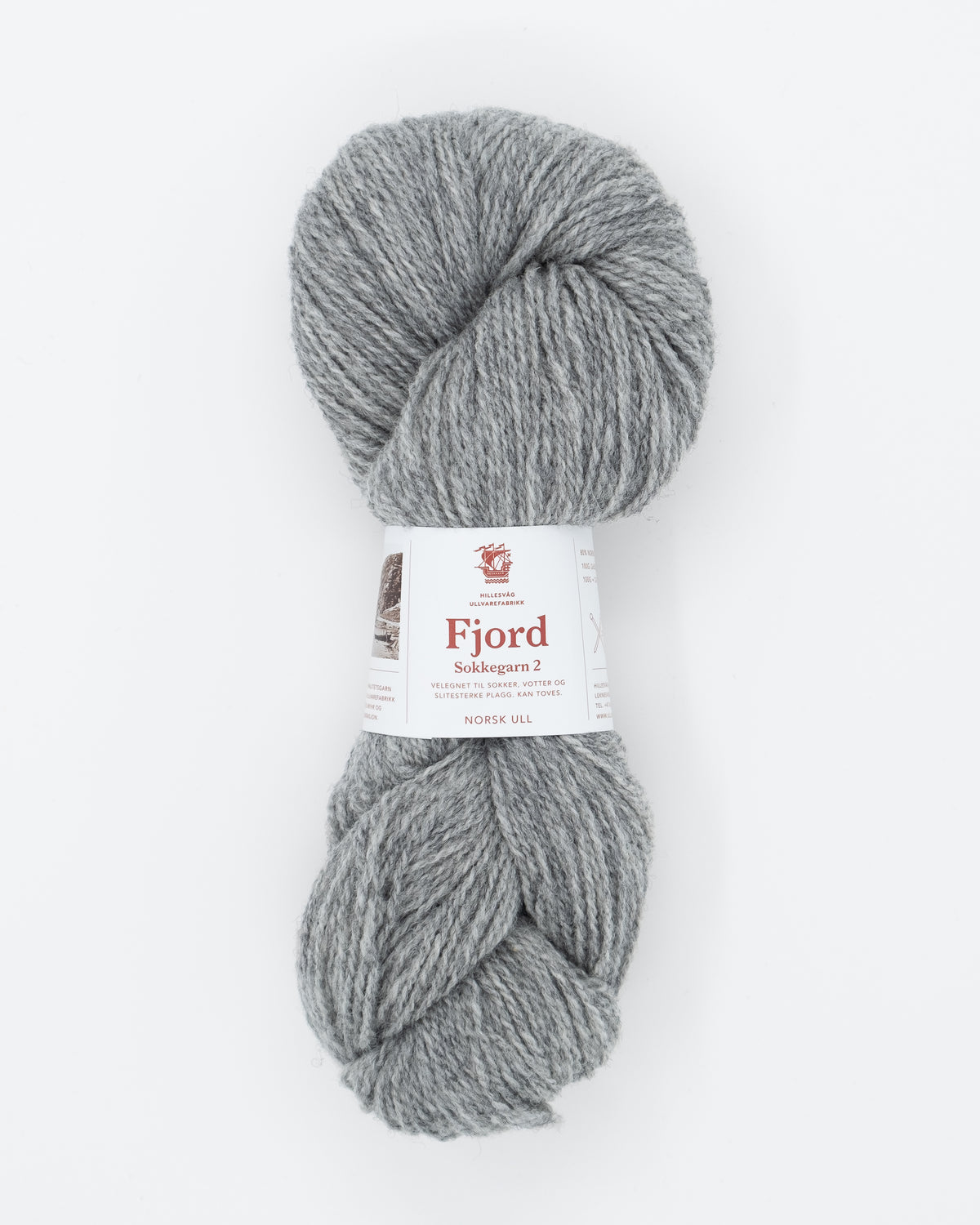 Fjord sockgarn  2 - mellangrå