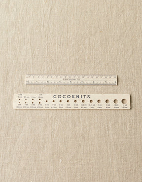 Gauge ruler with ruler - Cocoknits