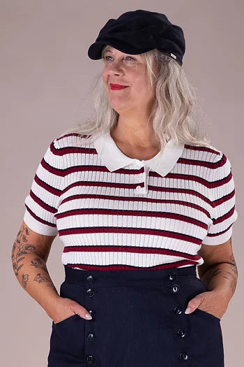 The Shipmate Knit Tee. Tricolore