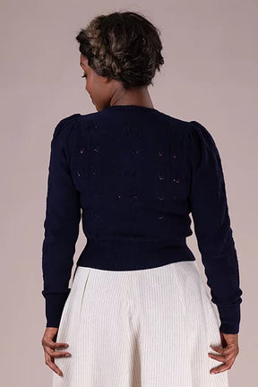 The Susie Q Cardigan. Navy