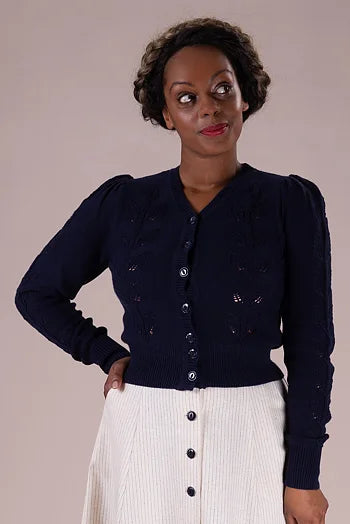 The Susie Q Cardigan. Navy