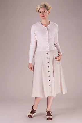 The Neat Knit Jacket. Ivory melange