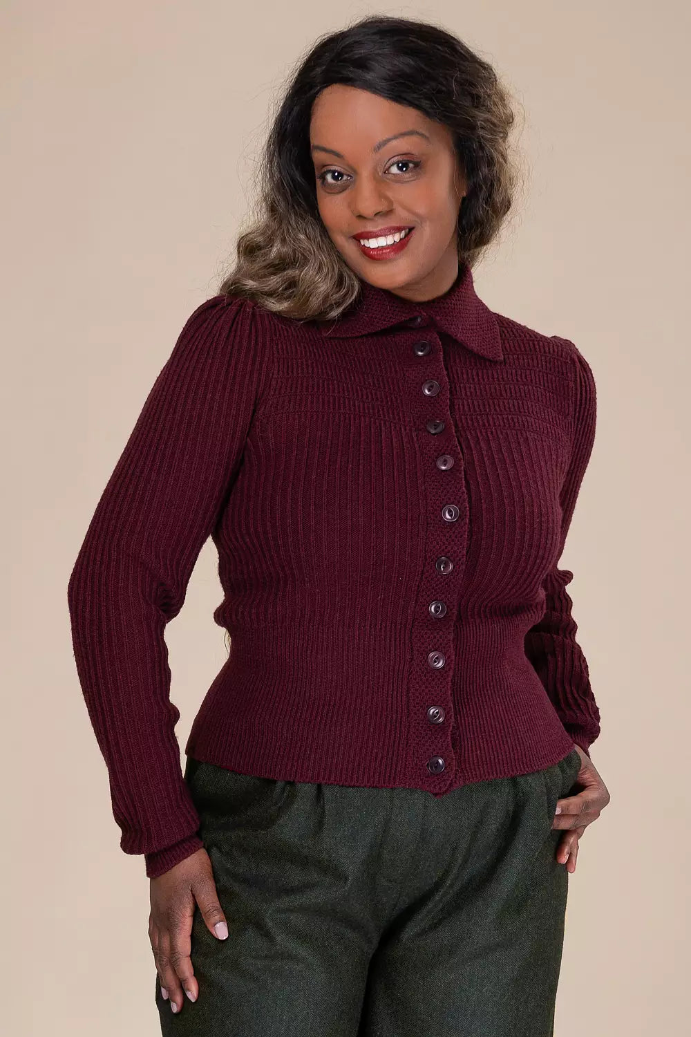 The Notable Knit Jacket - Plum