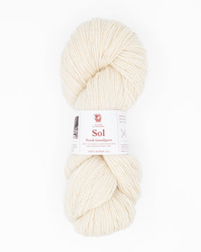 Sol wool yarn - mottled light beige