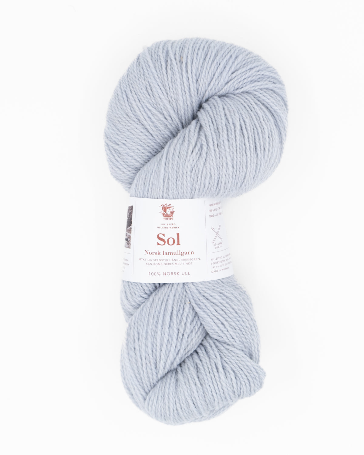 Sol wool yarn - mottled dark brown