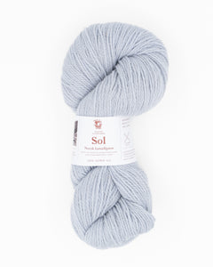 Sol lammullgarn -  lys blågrå