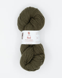 Sol lammullgarn -  stövet oliven