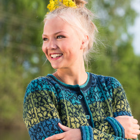 Fridas lange blomsterjakke