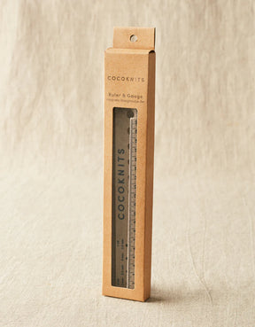 Gauge ruler with ruler - Cocoknits