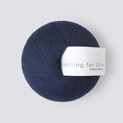 NAVY BLUE - Cotton Merino