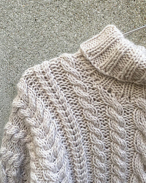 Chunky Cable Sweater- Knitting for Olive