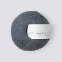 DUSTY BLUE WHALE - Cotton Merino