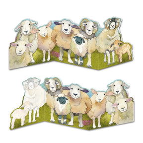 Felted Sheep - Two fold card / Dubbelvikt kort med kuvert - Emma Ball