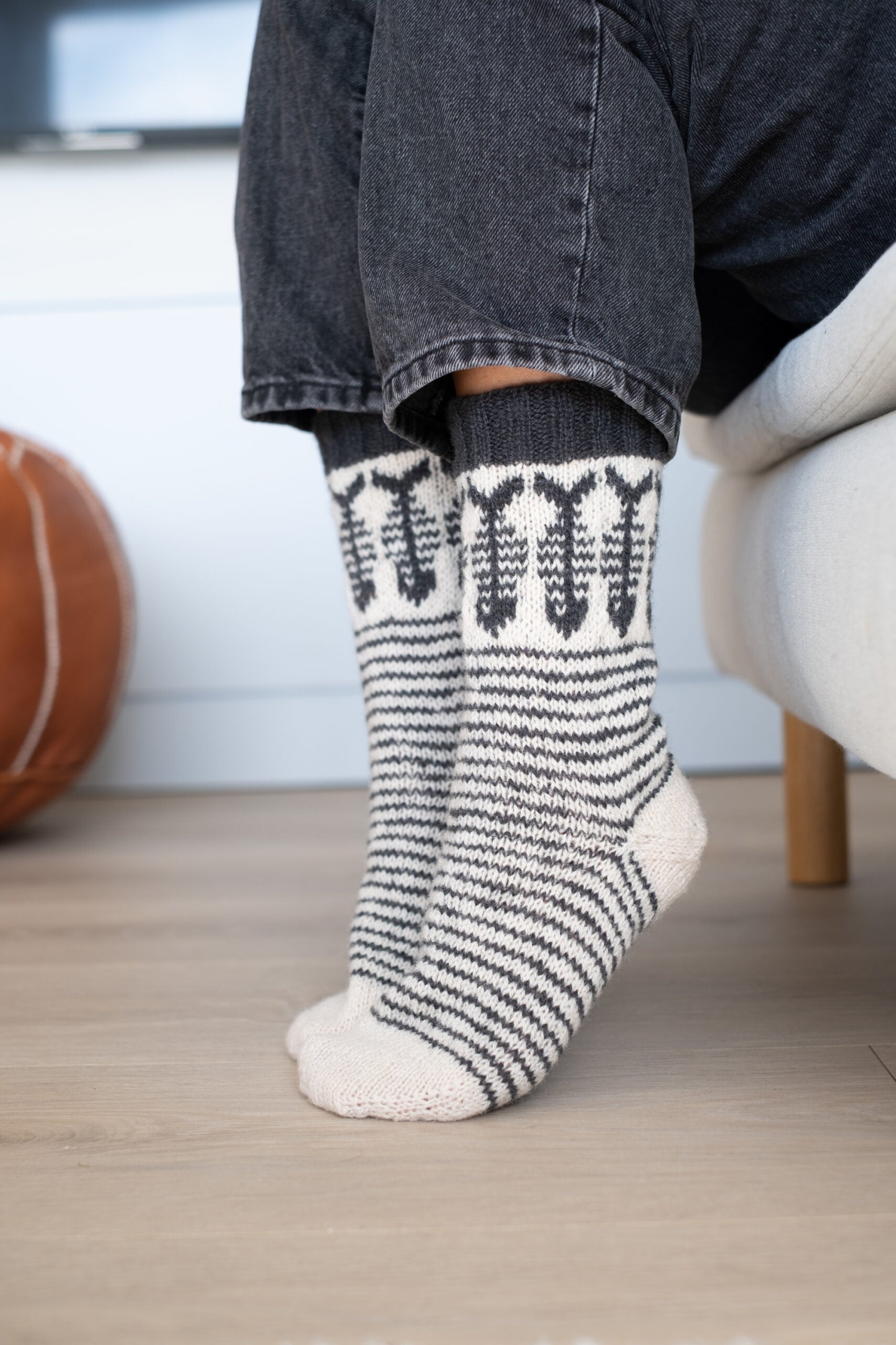 Fiskebein socka