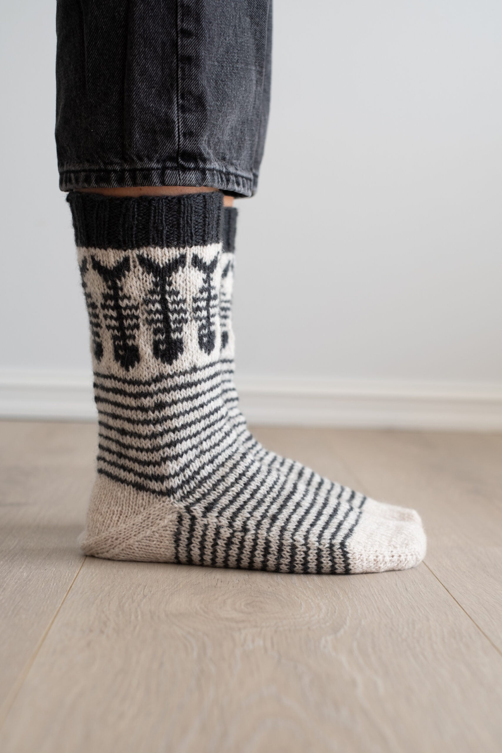 Fiskebein socka