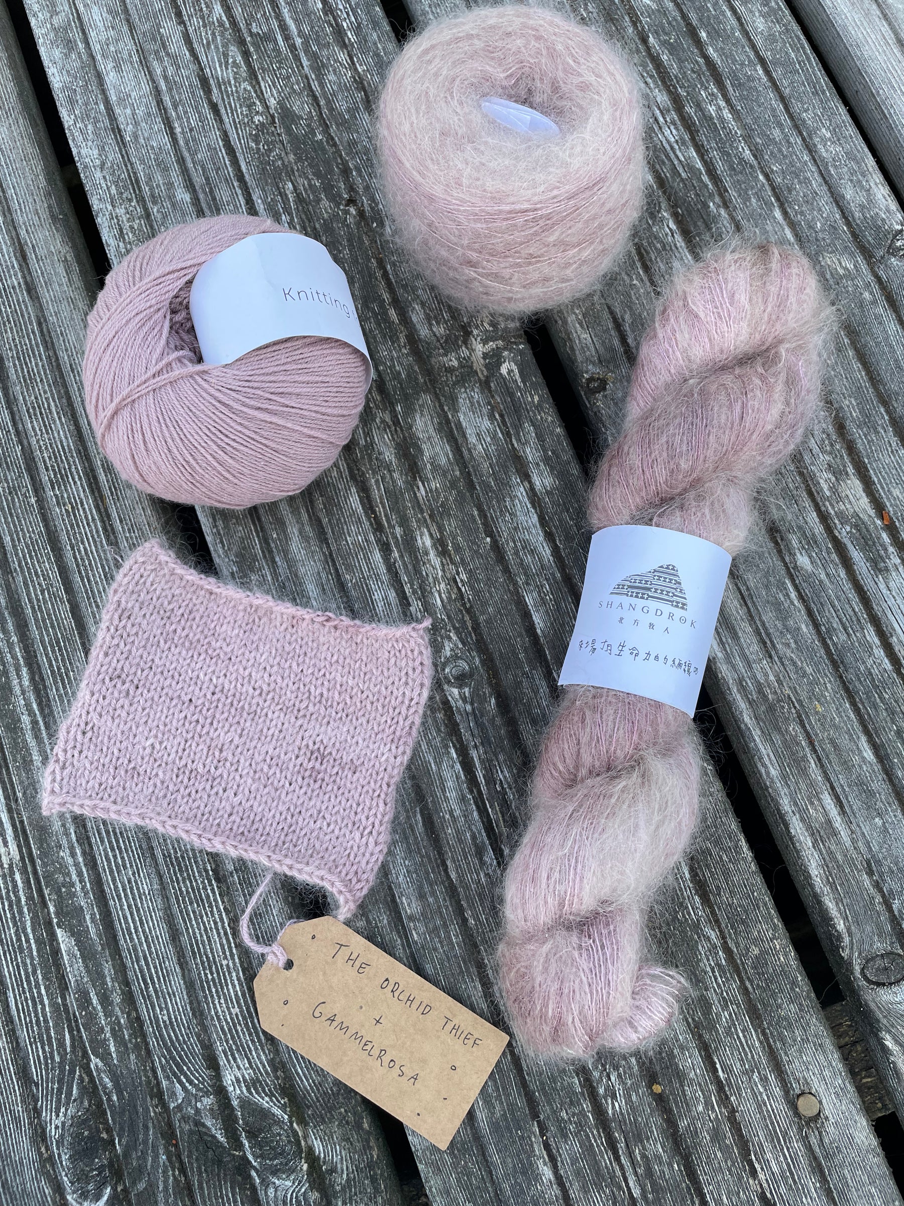 SuperKid Mohair Silk- The Orchid Thief -handfärgat