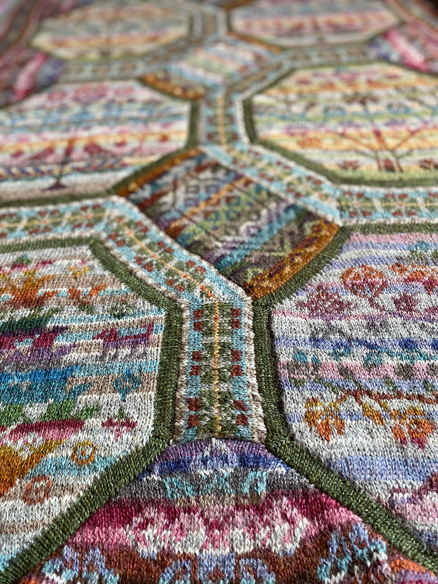 Fairisle club 10  - Tree of Life Throw- Marię Wallin