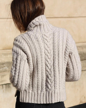 Chunky Cable Sweater- Knitting for Olive