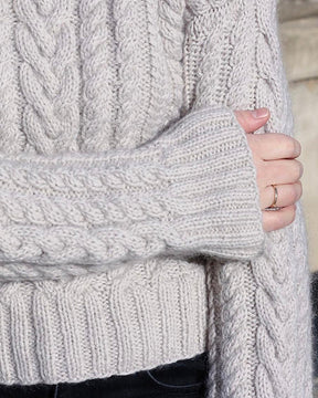 Chunky Cable Sweater- Knitting for Olive