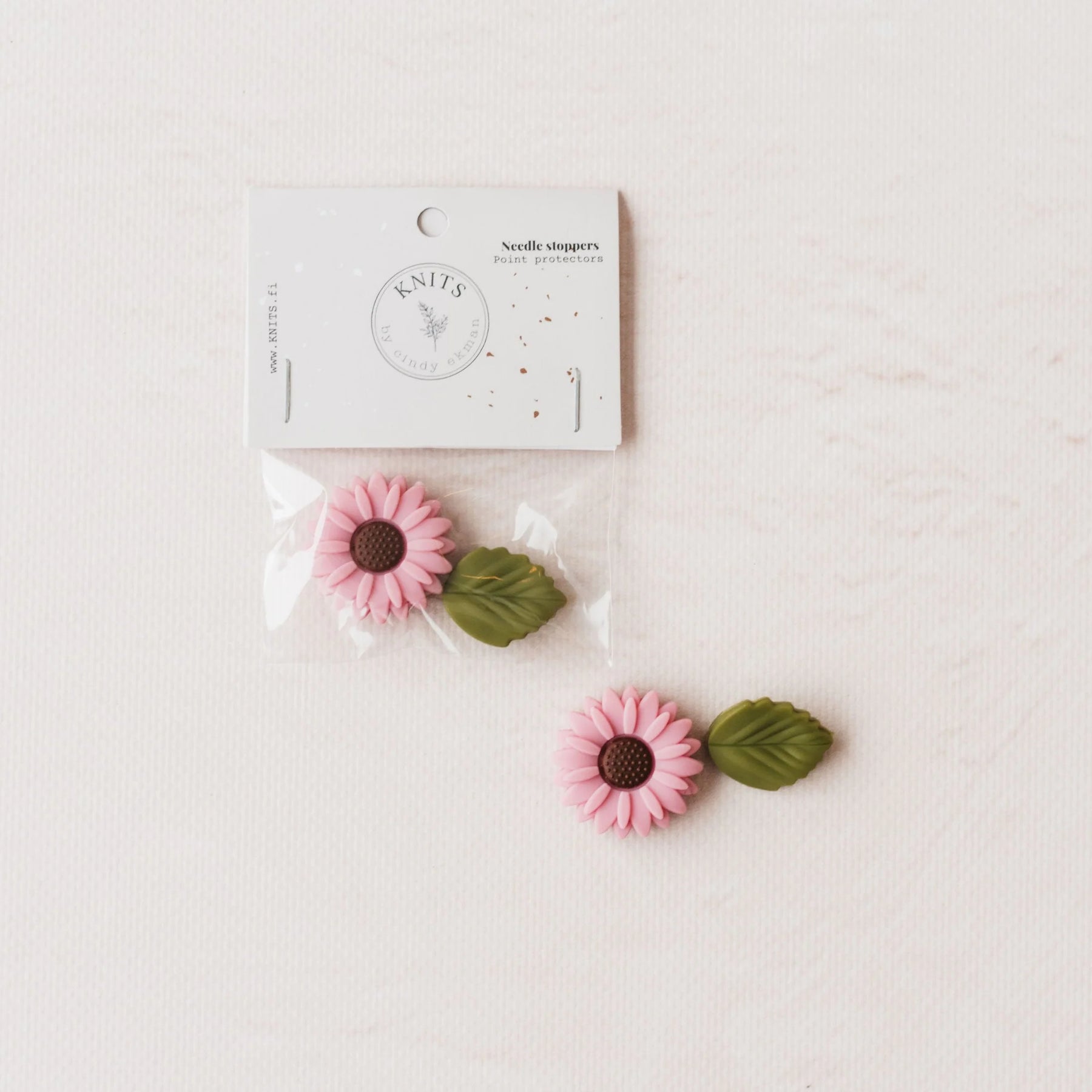 Stickstoppar / Needlestopper Sunflower - KNITS by Cindy Ekman