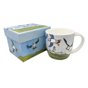 Mugg - Flying Puffins- Emma Ball