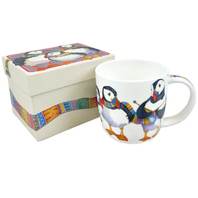 Mugg -  Knitting Puffins - Emma Ball
