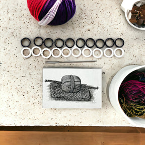 JUST MAKE IT A KNIT KIT! MAGNETIC INSERT, STITCH MARKERS AND NEEDLE FOR KNITTING