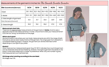 The Seaside Sweetie Sweater. Ivory melange/navy