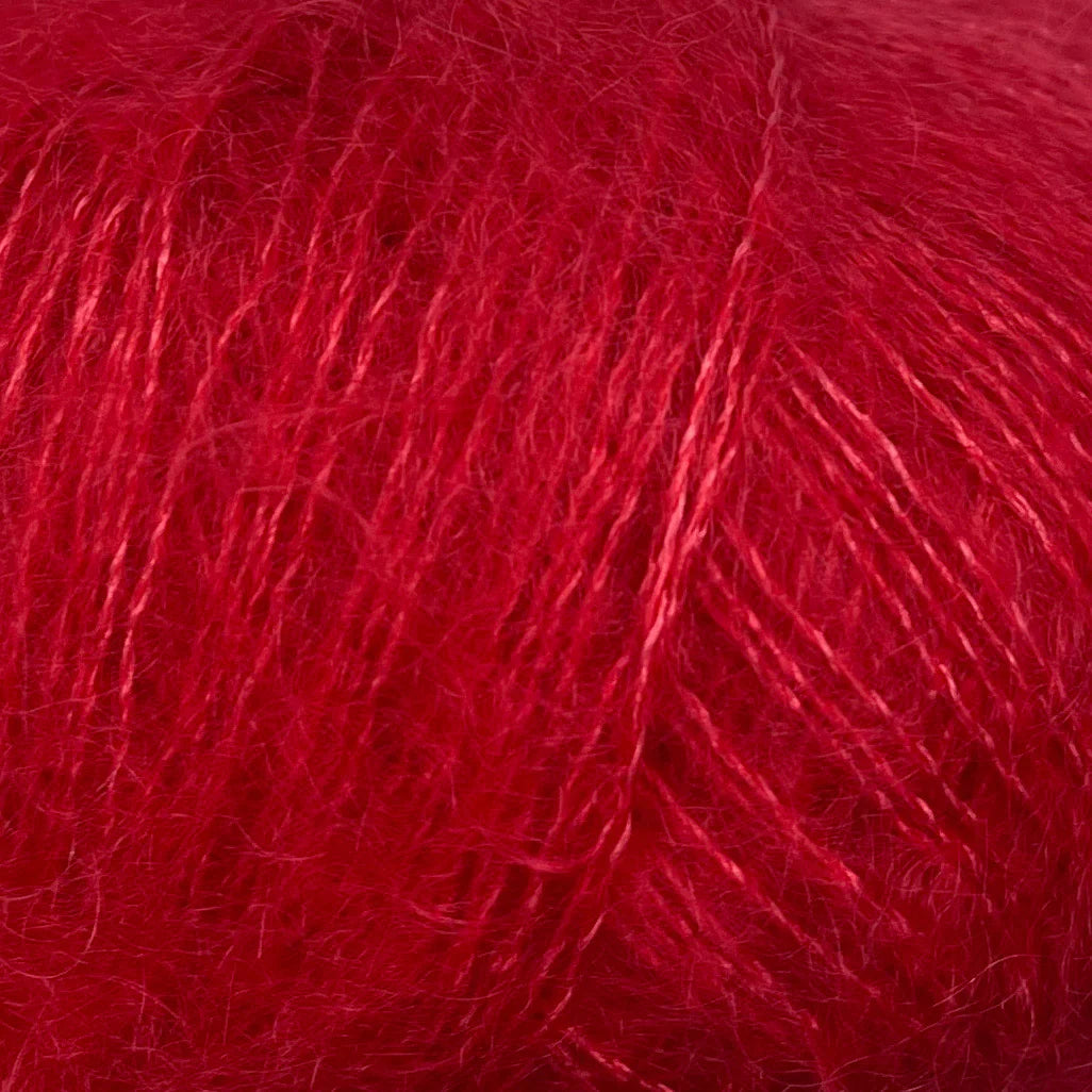 Ribsrød / Red Currant- Soft Silk Mohair
