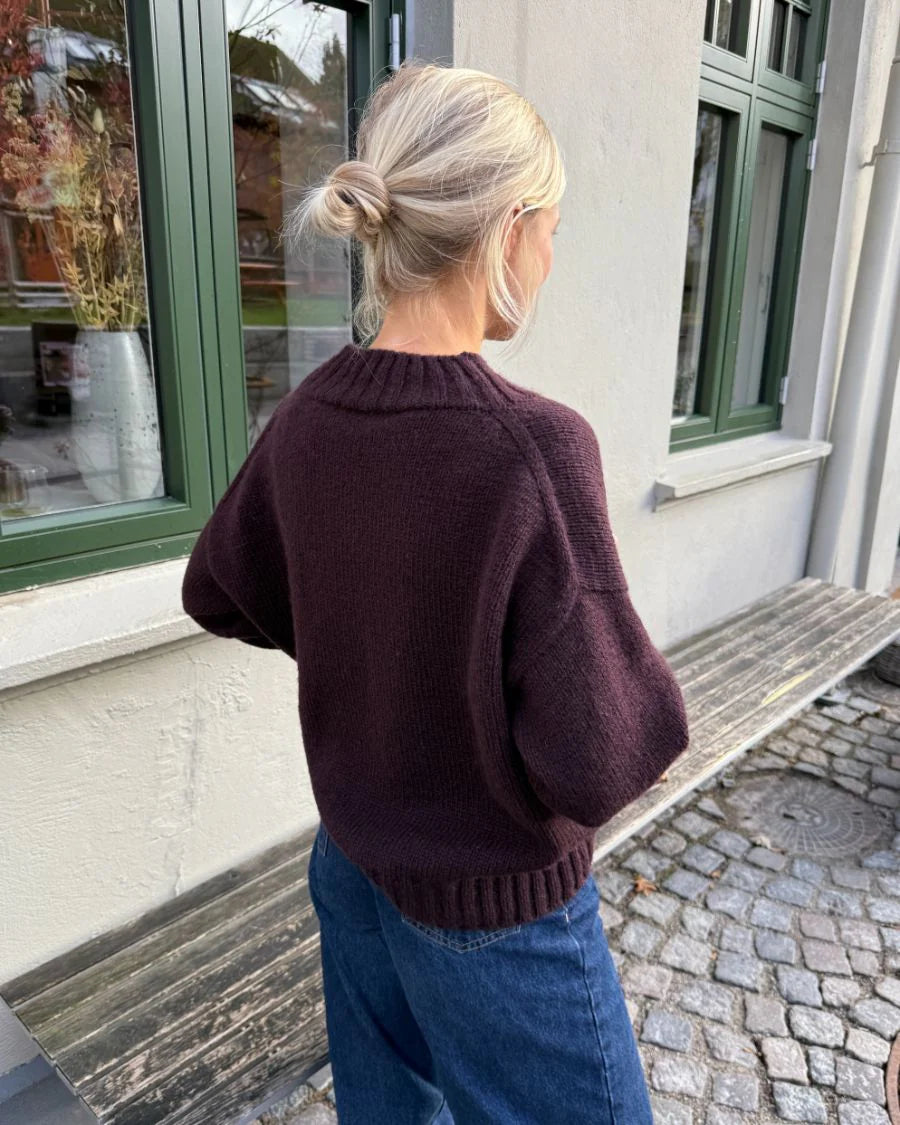Hannah Sweater V-neck - PetiteKnit