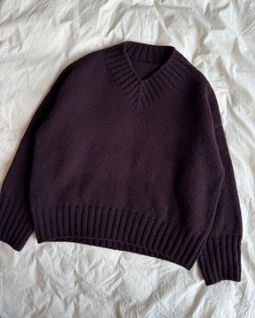 Hannah Sweater V-neck - PetiteKnit