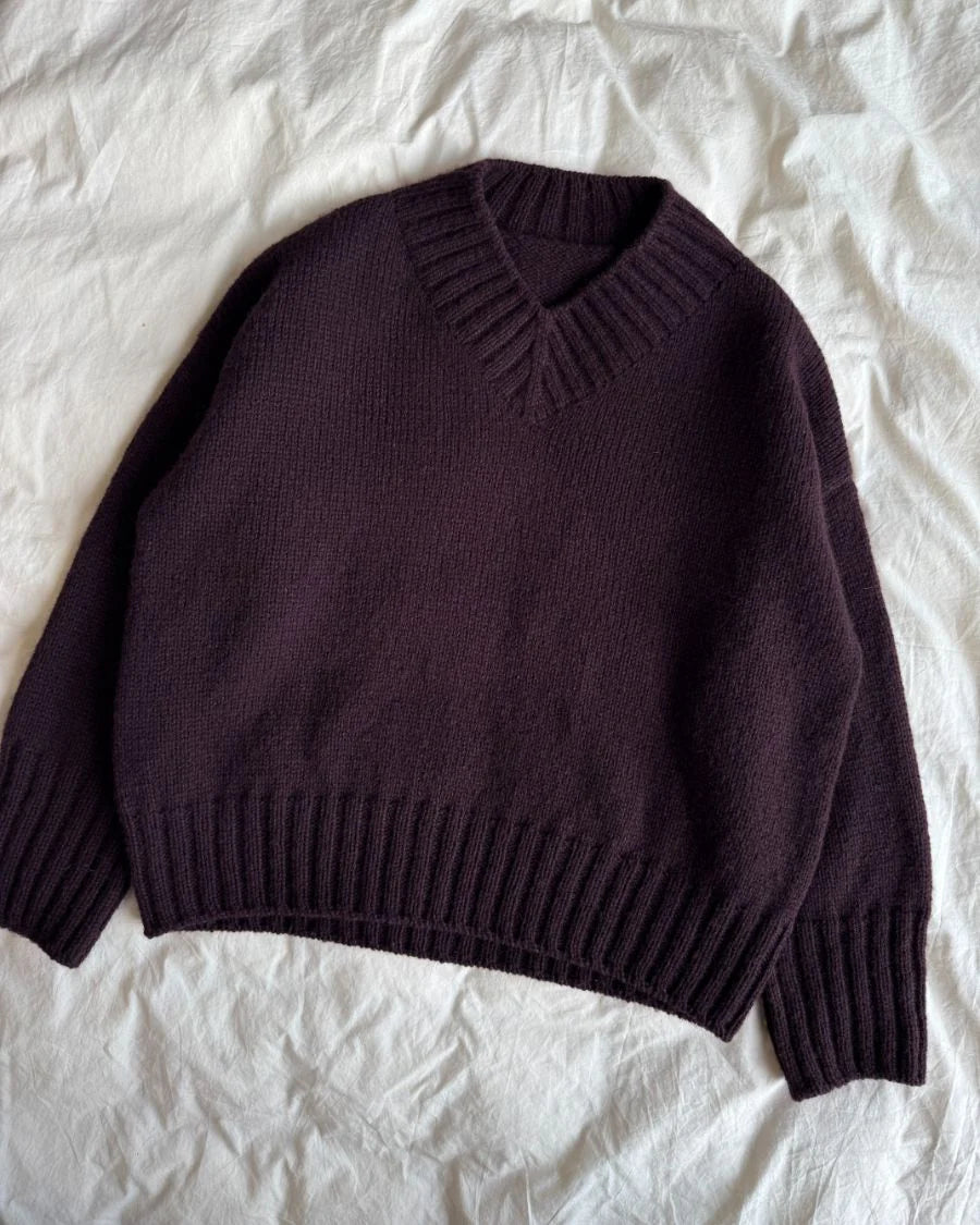 Hannah Sweater V-neck - PetiteKnit