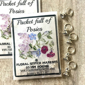 Stitch markers- Clocks, flowers